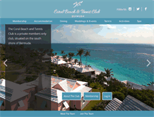Tablet Screenshot of coralbeachclub.com